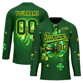 Custom Four-leaf clover Personalized Hockey Jersey HCKJ01-E0615-3